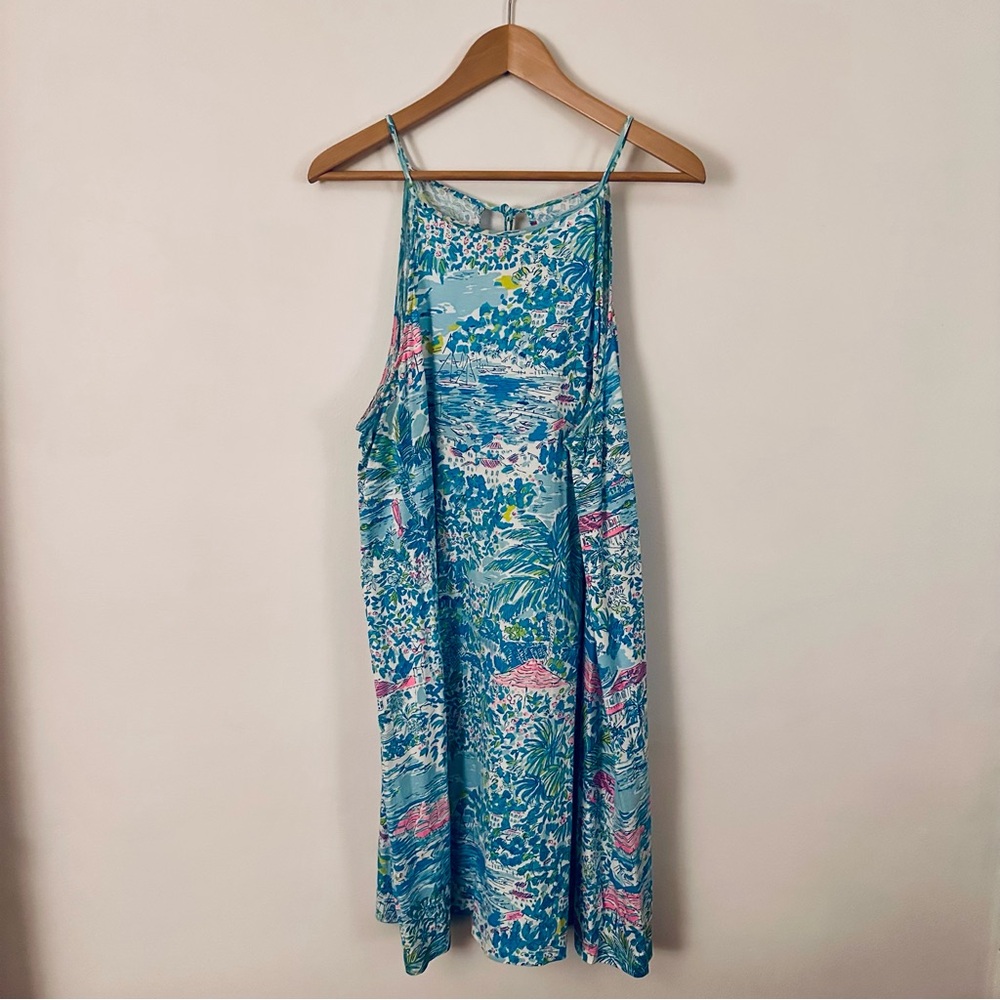 Lilly Pulitzer Blue Floral Dress